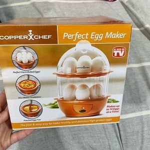 NWT copper chef egg cooker